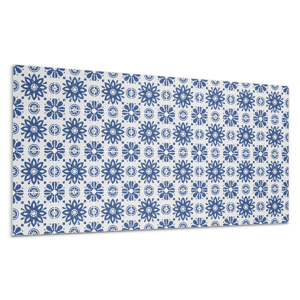 Falpanel Virágminta a háttérben