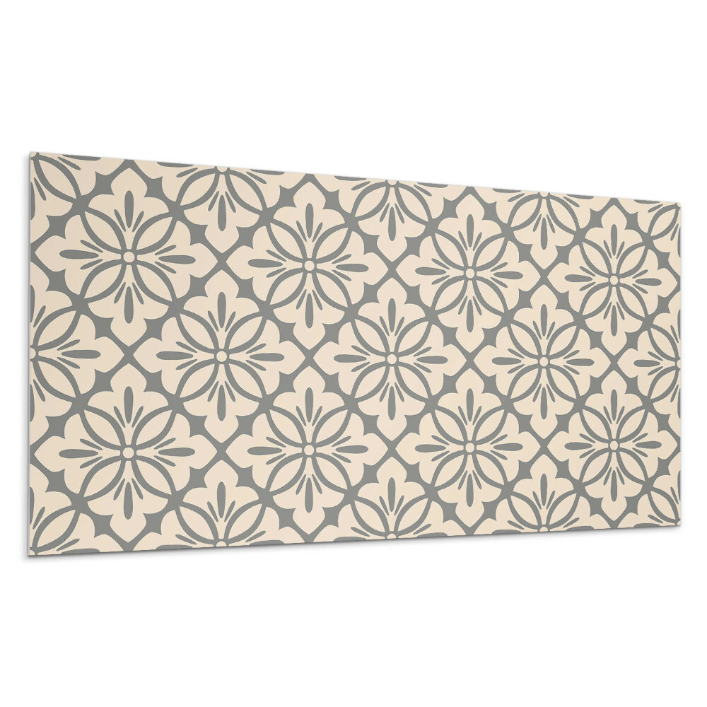 Falpanel Virágminta részletekkel