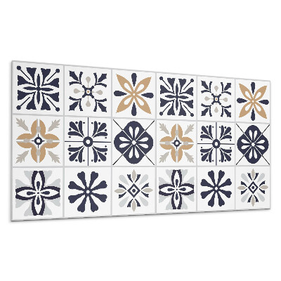 Dekorpanel falra Dekoratív minták a csempékben