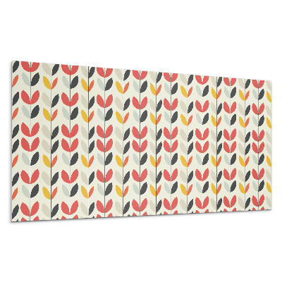 Pvc falpanel Levélminta a háttérben