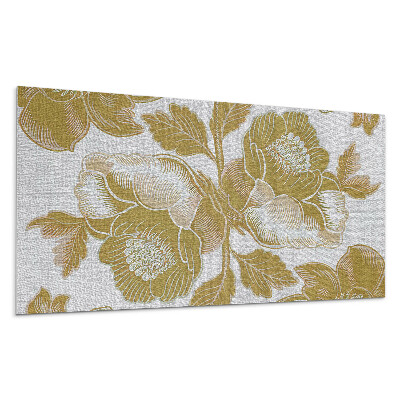 Falpanel Virágminta a háttérben