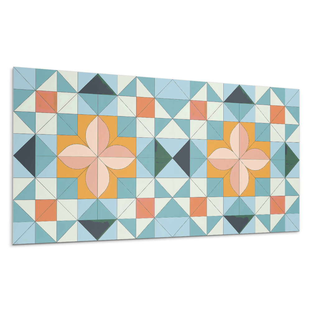 Pvc falpanel Geometrikus minta virággal