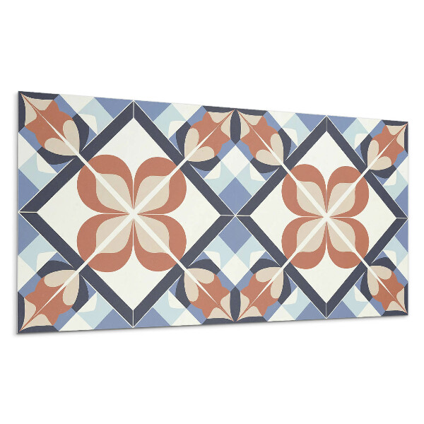 Dekorpanel falra Szimmetrikus virágmintás