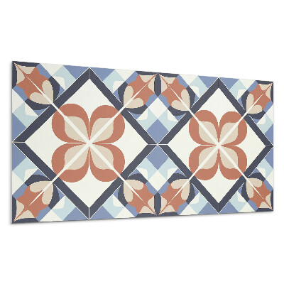 Dekorpanel falra Szimmetrikus virágmintás