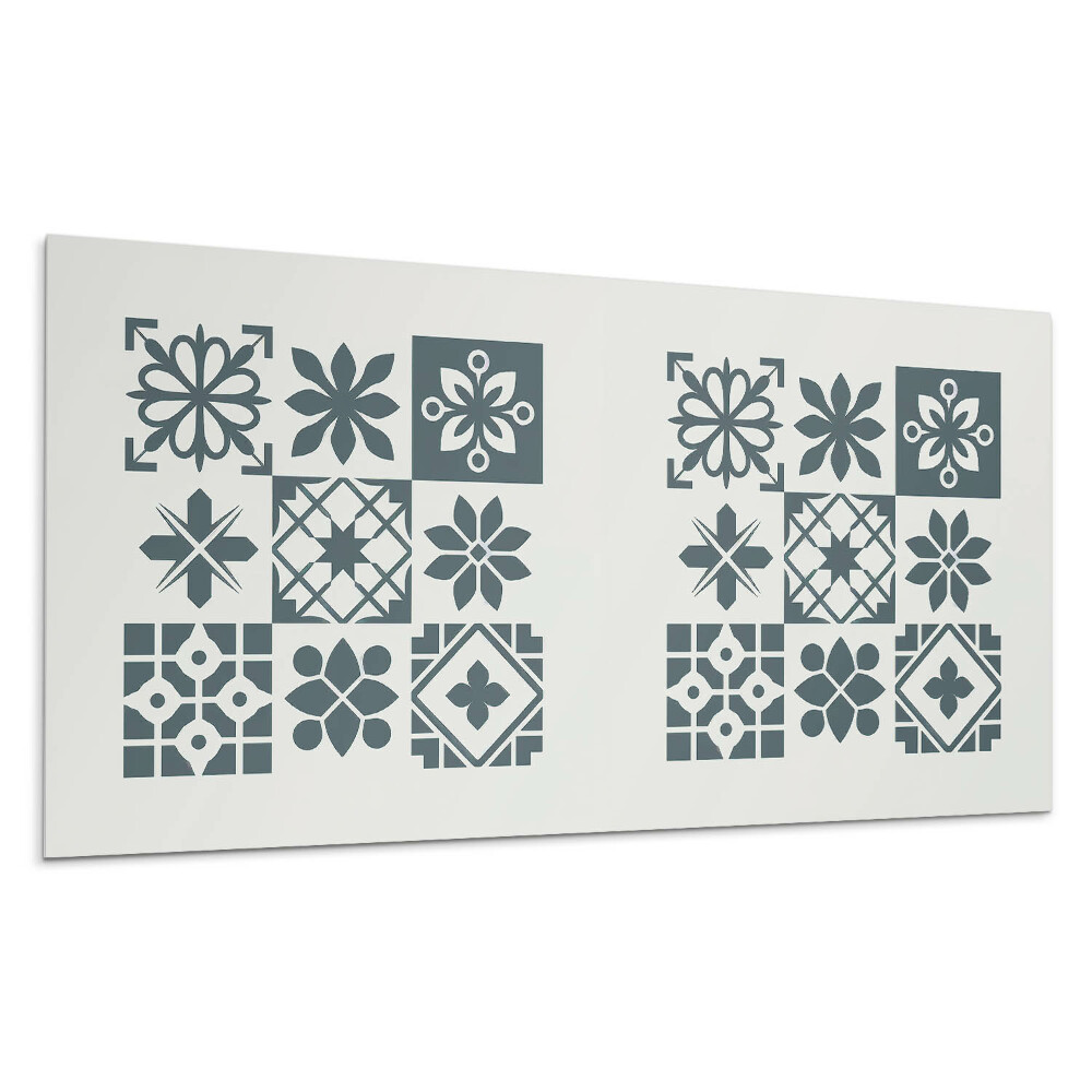 Dekorpanel falra Geometriai minták az elrendezésben