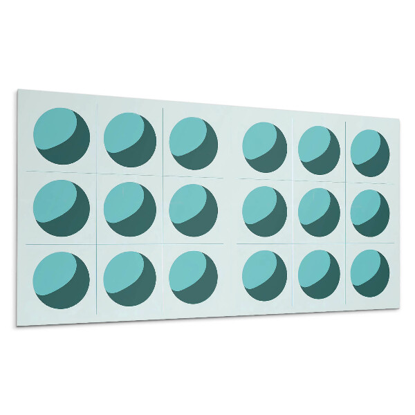 Pvc falpanel Geometriai golyók egy rácsban