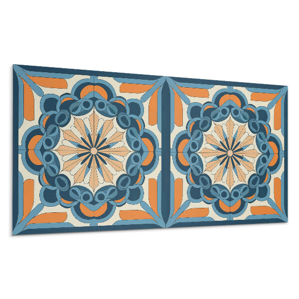 Dekorpanel falra Mandala minta virágmotívummal