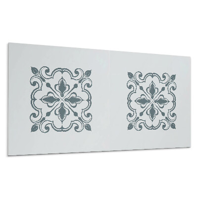 Falpanel Növényi minta díszekkel