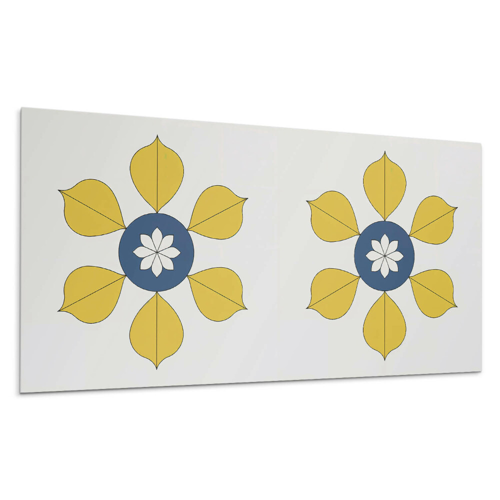 Öntapadó falburkolat Virágminta levelekkel