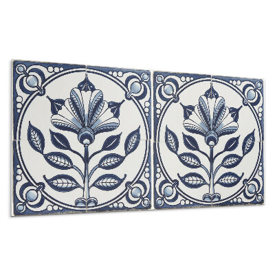 Falpanel Virágminta a csempén