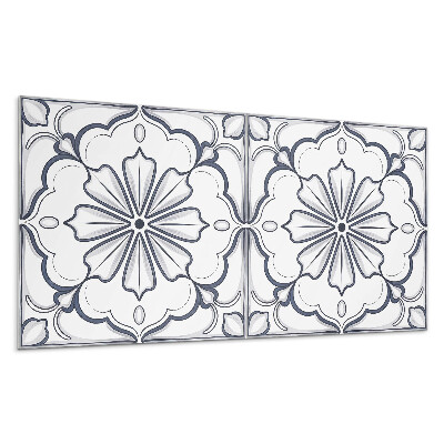 Dekorpanel falra Virágminta a csempén