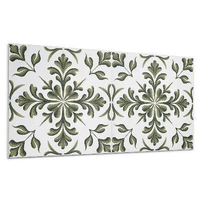 Falpanel Növényi minta a háttérben