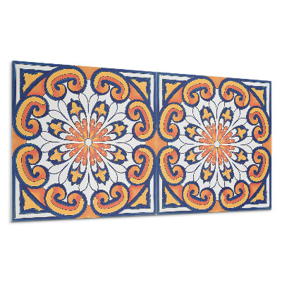 Falpanel Virágminta a háttérben