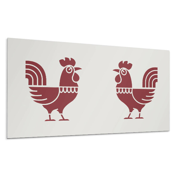 Dekorpanel falra Stilizált kakas grafikában