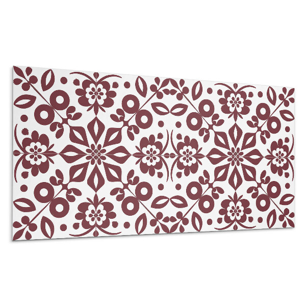 Öntapadó falburkolat Virágminta levelekkel