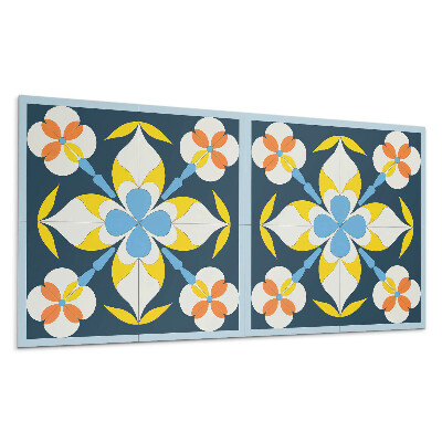 Öntapadó falburkolat Virágminta a háttérben