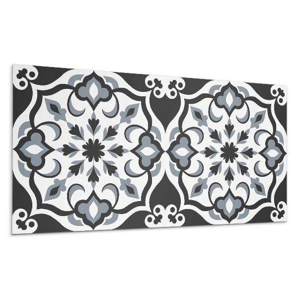 Dekorpanel falra Virágminta díszekkel