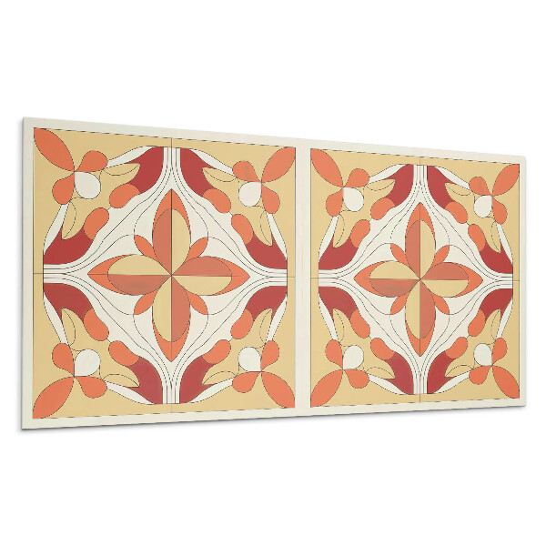 Falpanel Absztrakt virágmintás