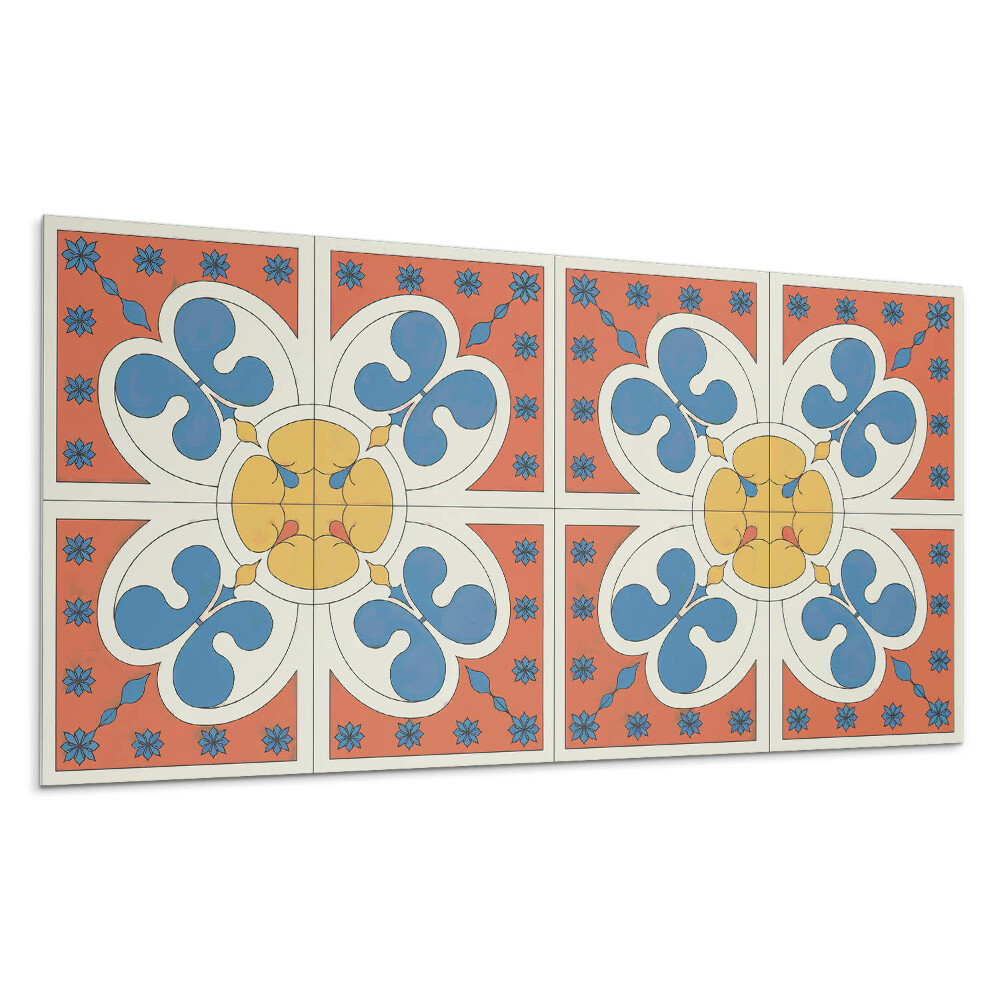 Dekorpanel falra Stílusos virágminta