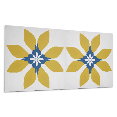 Dekorpanel falra Virágminta levelekkel