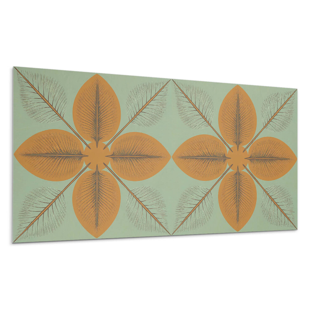 Öntapadó falburkolat Levelek szimmetrikus mintázatban