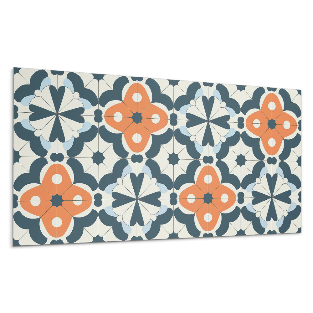 Dekorpanel falra Virágmintás csempékben