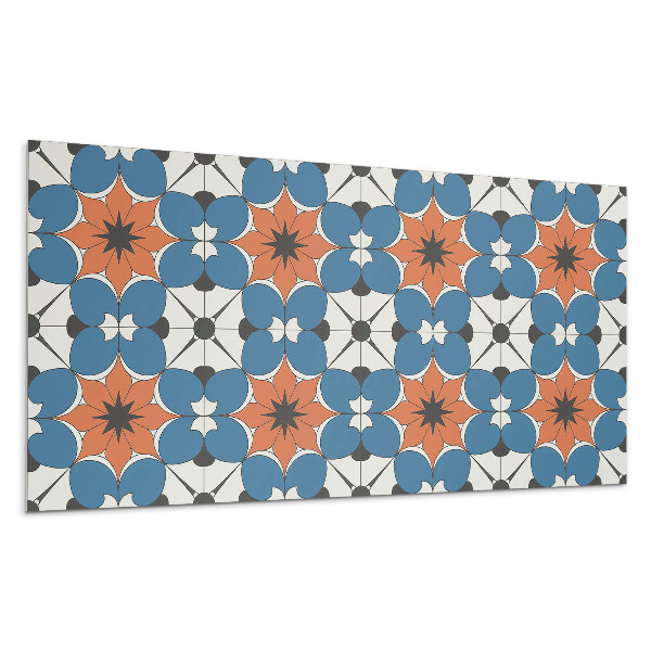 Pvc falpanel Virágminta a háttérben