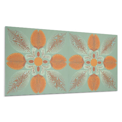 Pvc falpanel Virágminta levelekkel