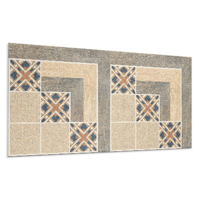 Dekorpanel falra Geometriai minták a csempéken