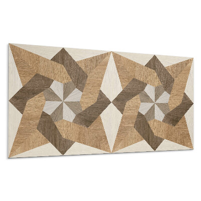 Dekorpanel falra Sokszögű fa mozaik