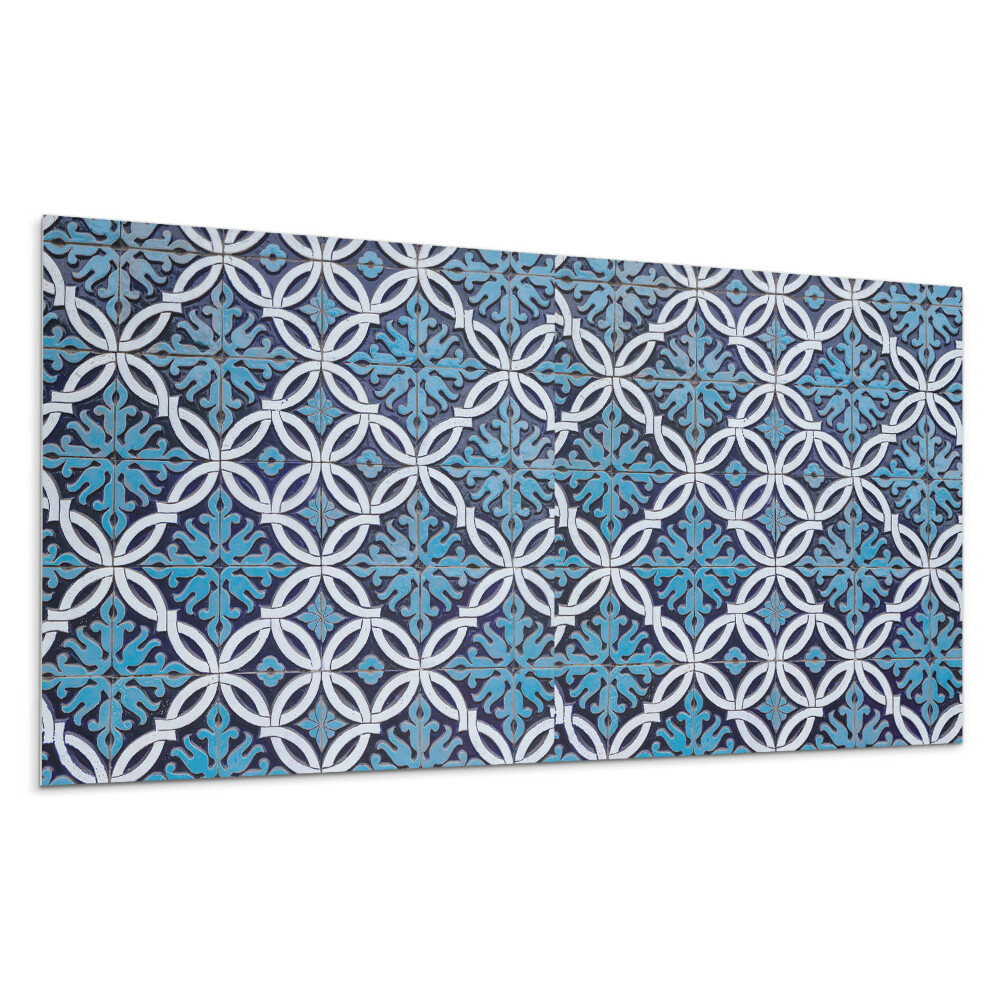 Falpanel Geometrikus minta virágmotívummal