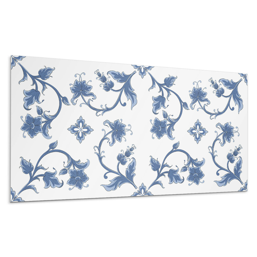 Öntapadó falburkolat Virágminta a háttérben