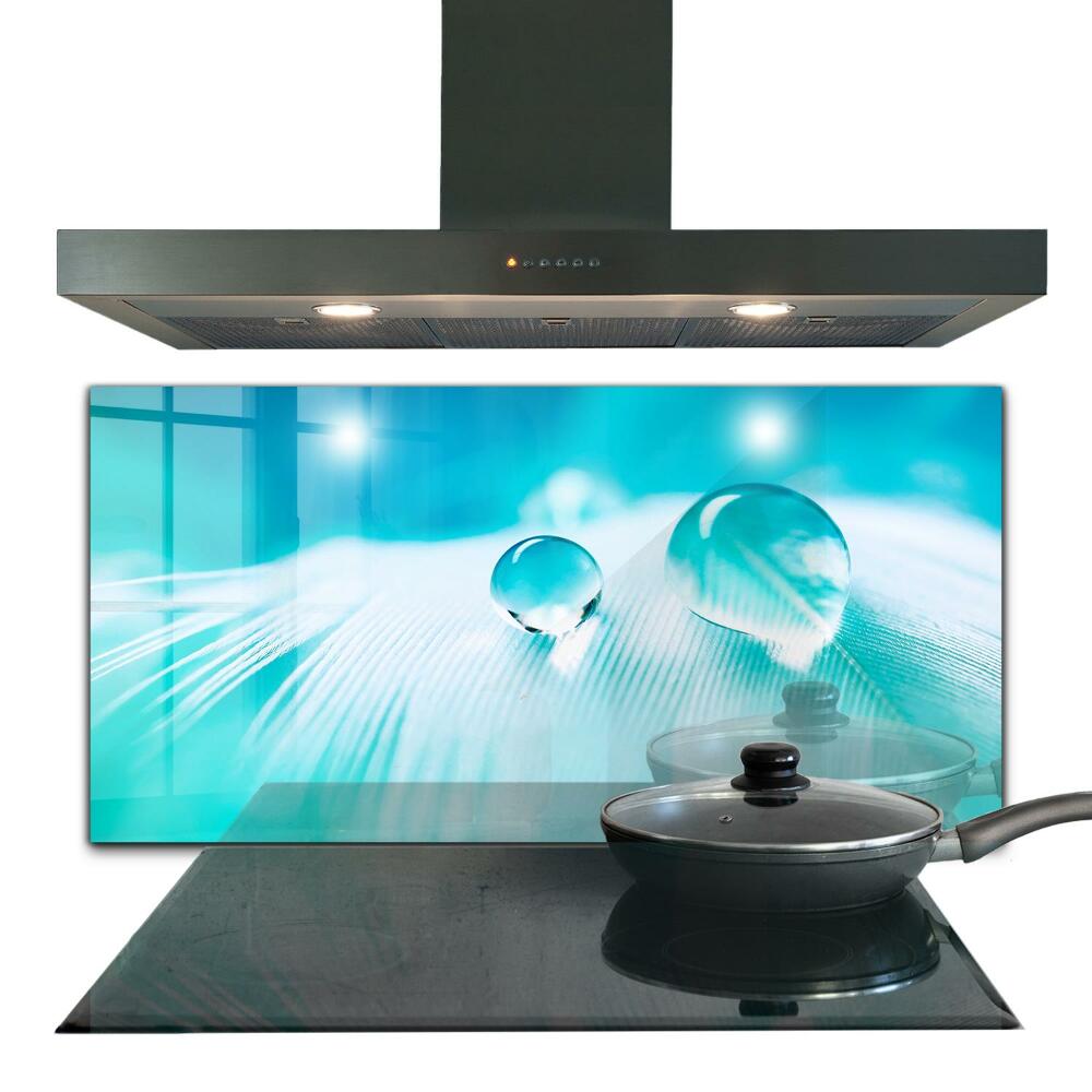 Konyhai hátfal panel Vízcseppek és hullámok