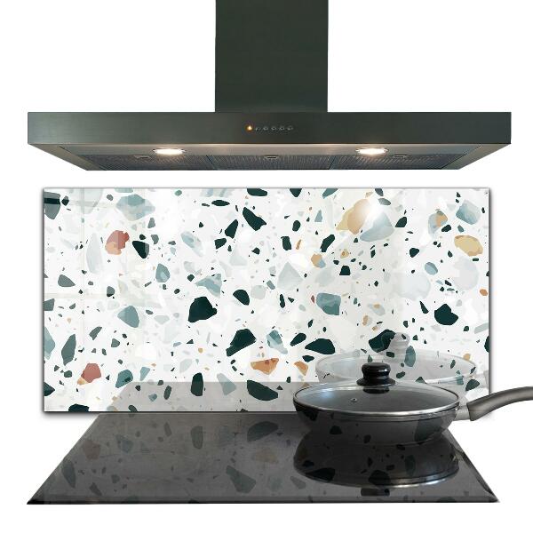 Konyhai panel Terrazzo mintás üvegpanel