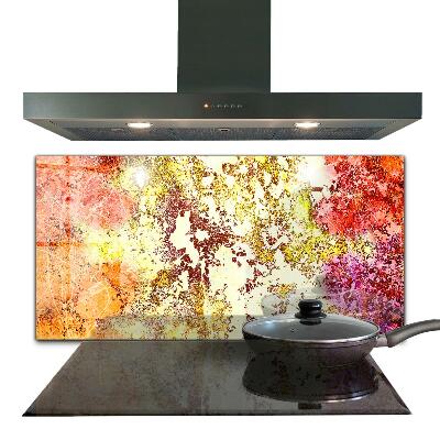 Konyhai hátfal panel Absztrakt színkavalkád