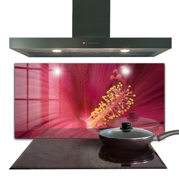 Konyhai hátfal panel Hibiscus virág