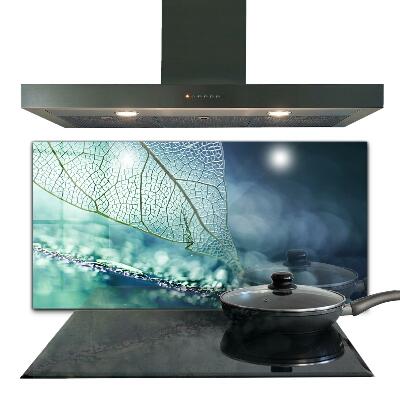 Konyhai panel Átlátszó levél textúra