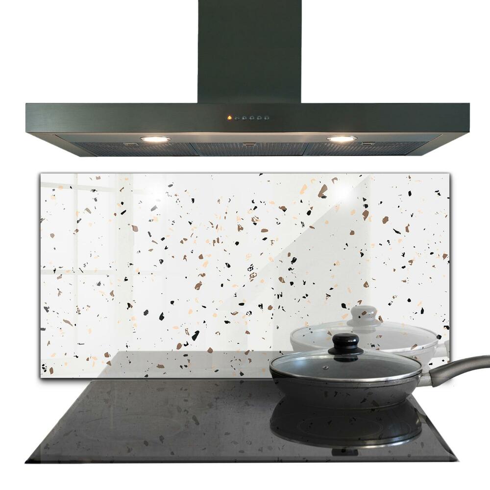 Konyhai hátfal panel Terrazzo mintázatú üvegpanel