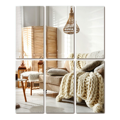 Tükörcsempék téglalap alakú