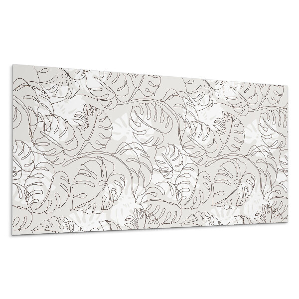 Dekorpanel falra Vonal levélminta