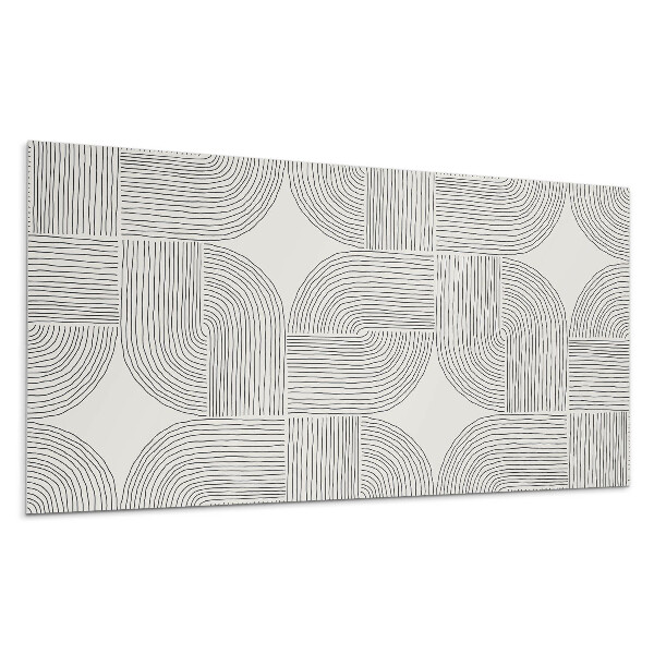 Dekorpanel falra Geometriai vonalak az elrendezésben