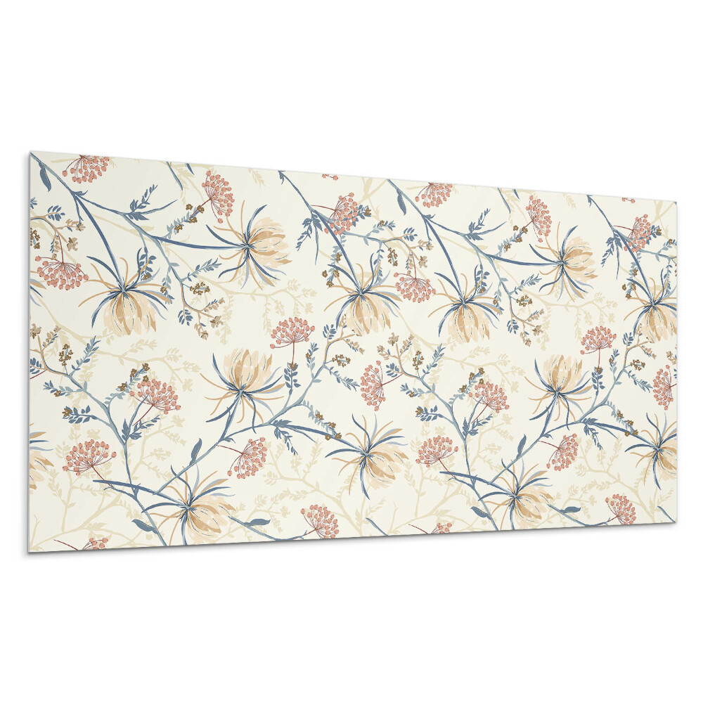 Dekorpanel falra Virágminta a háttérben