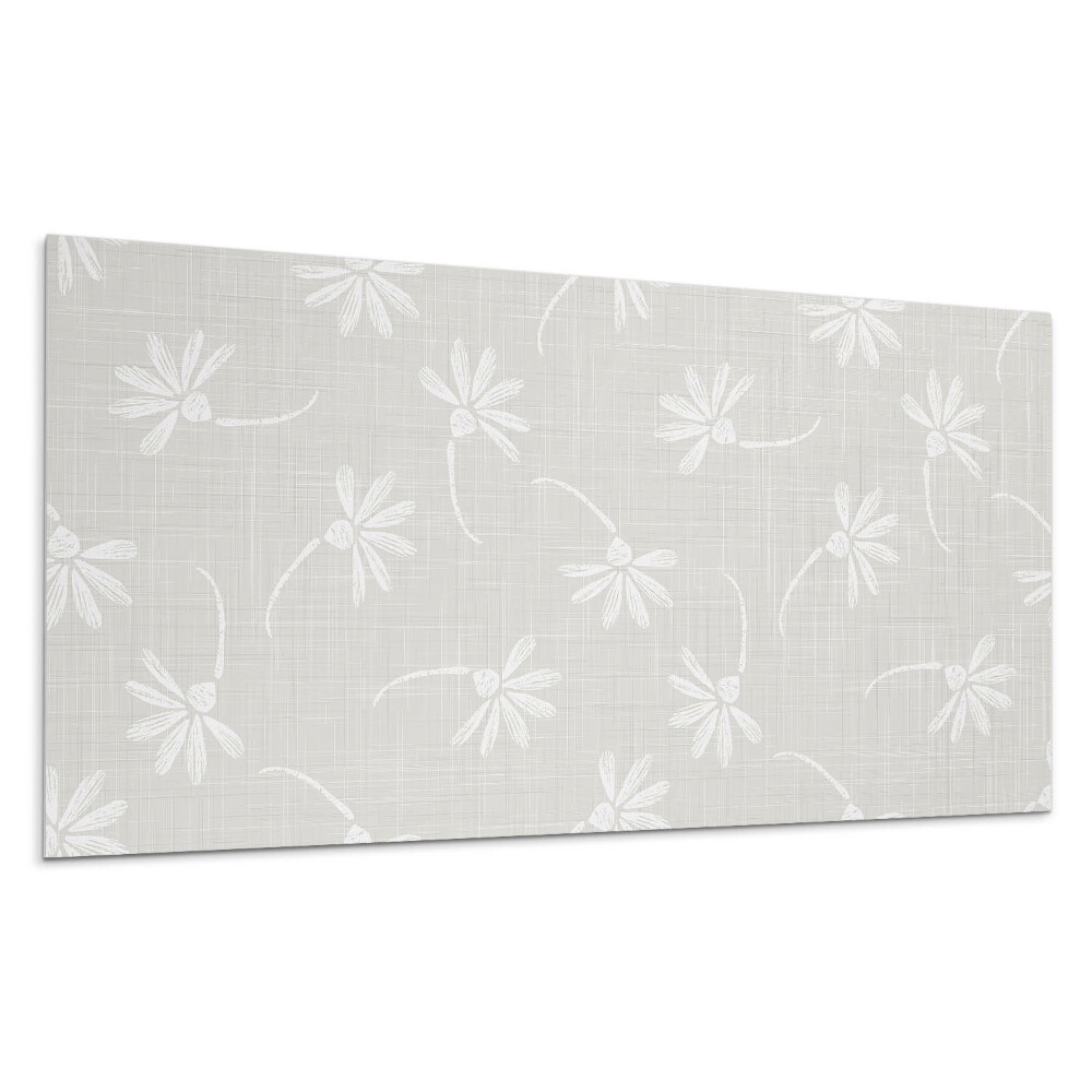 Falpanel Virágminta a háttérben