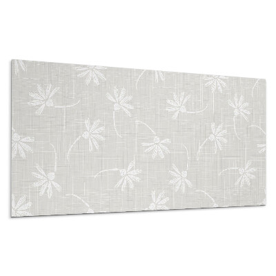 Falpanel Virágminta a háttérben