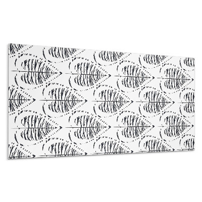 Dekorpanel falra Ritmikus levélmintázat