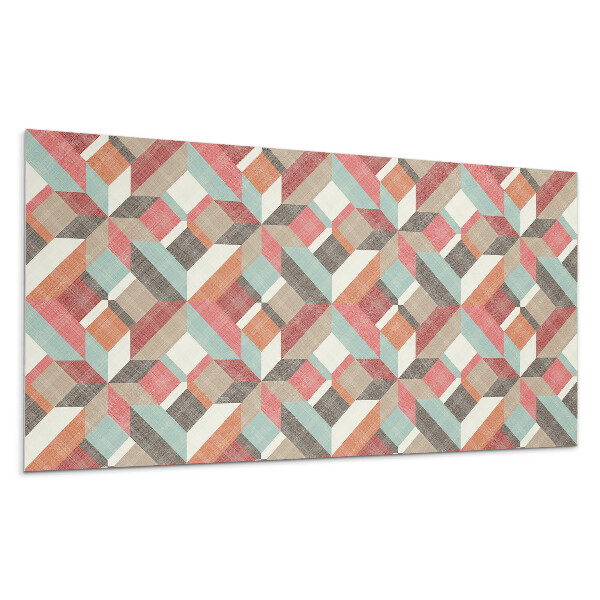 Pvc falpanel Geometria színes formákban