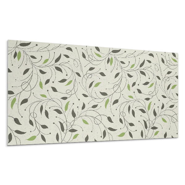 Dekorpanel falra Minta levelekkel és gallyakkal