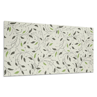 Dekorpanel falra Minta levelekkel és gallyakkal