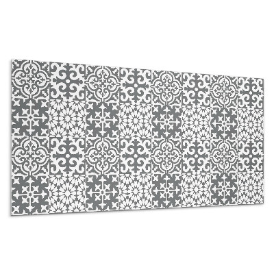 Falpanel Dekoratív minták a csempéken