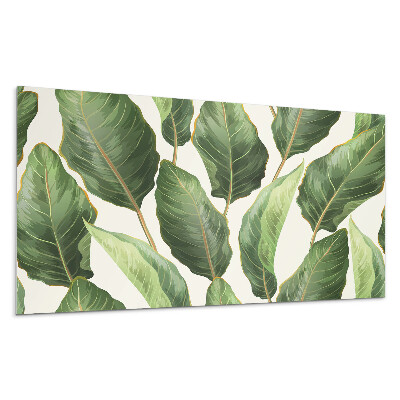 Dekorpanel falra Trópusi stílusú levelek